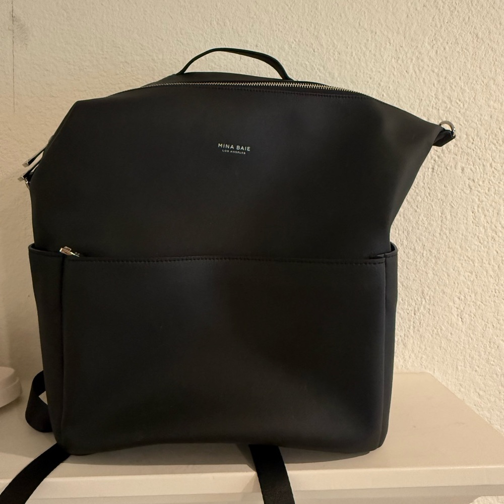 Elegant Black Women's Backpack by Mina Baie